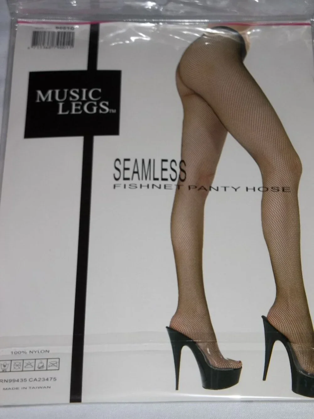 Halloween Costume Adult Womans Lime Green Neon Fishnet Nylons Pantyhose One Size